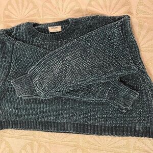 Zenana Outfitters Women's Ribbed Teal Turtleneck Sweater